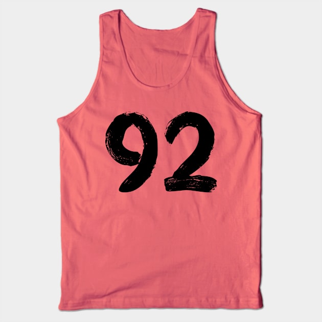 Number 92 Tank Top by Erena Samohai